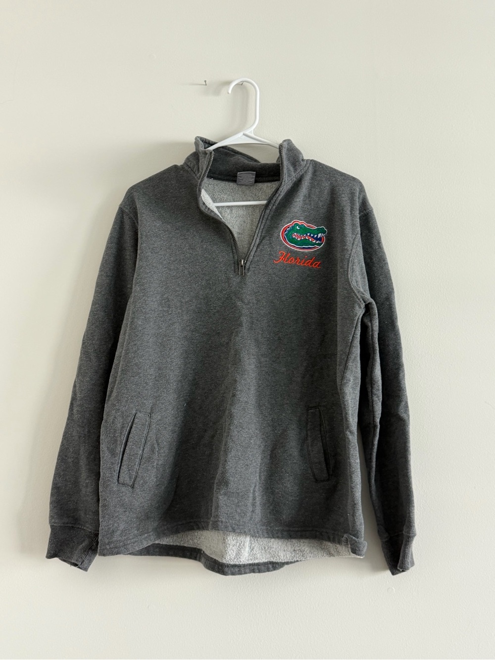 Florida Gators Gray Quarter‑Zip Pullover in mint condition